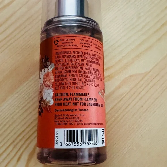 Bath & Body Works Fall in Bloom Fine Fragrance Mist - Orange and Silver - Picture 3 of 4